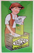 Plaque métal Huile Yacco