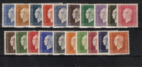1945 timbre france série - -,