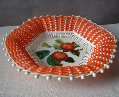 Orange corbeille scoubidou - orange,