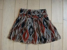 Jupe courte camaïeu motif ethnique taille 34