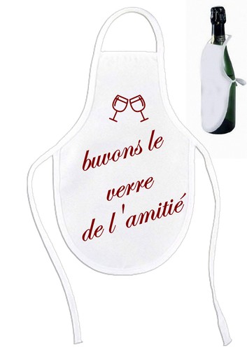 Mini tablier pour bouteille - pour,
