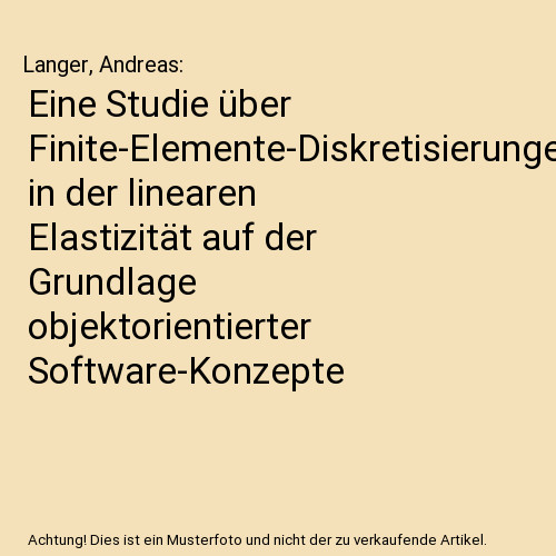 Eine studie über - eine,