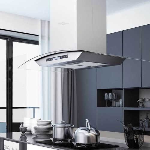Hotte ilot avec ecran tactile - ilot,