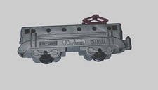 Jouet plastique « CADUM » locomotive motrice train BB9004, vers 1967