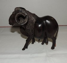 Sculpture bélier bois - bélier, en