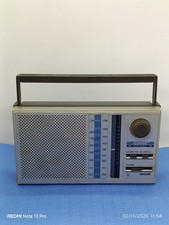 Vintage Philips D2002 Portable Radio LW MW FM - Fonctionne - Avec Alimentation 