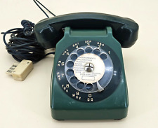 Téléphone Fixe Filaire  Vintage à Cadran Rotatif PTT Socotel s63 Bleu 1975