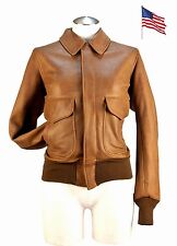 Blouson Aviatrice en Cuir A-2 COCKPIT USA Ex Avirex MADE IN USA Taille L