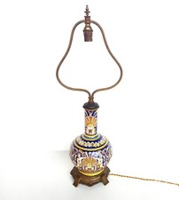 MAGNIFIQUE LAMPE  FAÏENCE