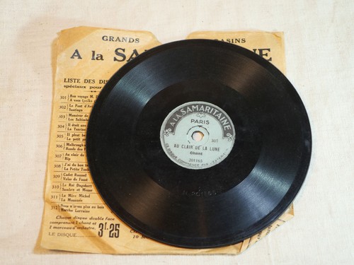 Rare petit disque 78t ancien - rare,