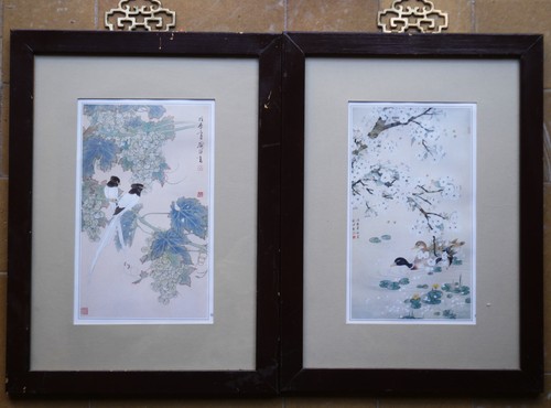 Paire tableaux japonais - tableaux,