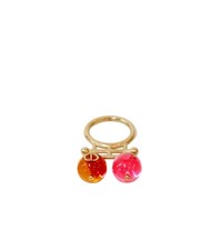Dior Bague en or double perle