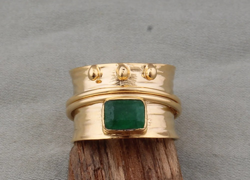 Bague laiton toupie - en,