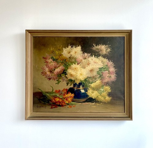 Tableau ancien huile - , toile