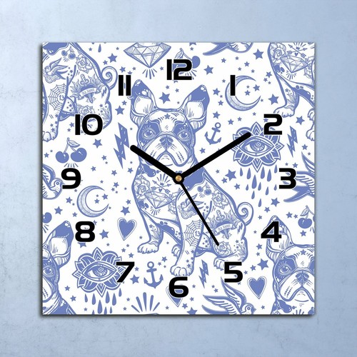 Horloge murale verre - horloge,