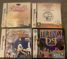 Lot Jeux Ds Nintendo Sonic Rush, Tetris, Cérébral Académie, Programme Complet