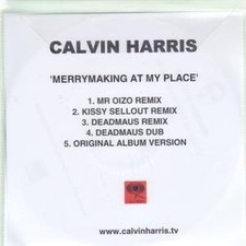 Calvin Harris Merrymaking À Mon Endroit CDr UK Columbia Mr Oizo Remix Promo CD-R
