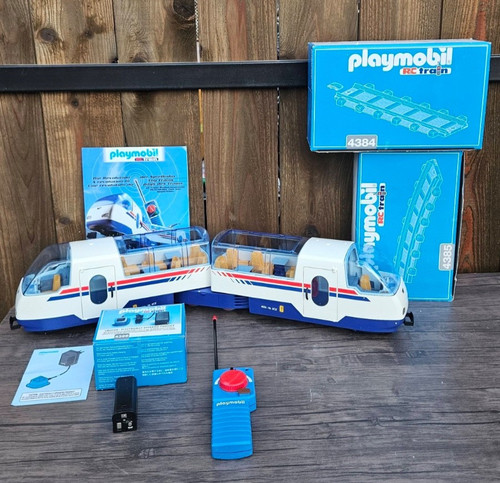 Vintage playmobil train - vintage,