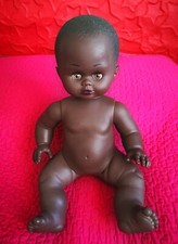 Vintage Ancienne Poupée Noire Poupon Hauteur 42 cm Collection