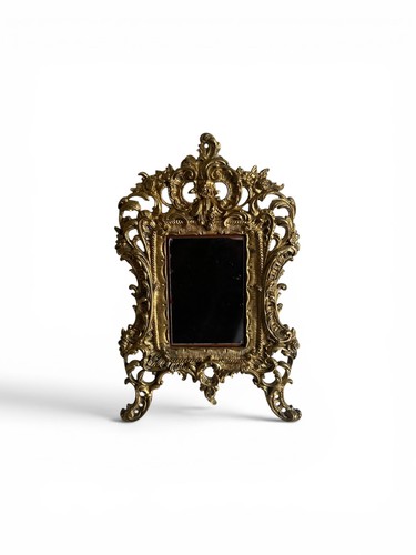 Miroir ancien bronze - miroir, en
