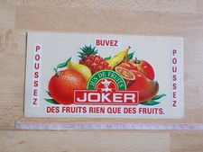 Autocollant vintage Jus de fruits JOKER