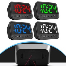 Horloge numérique design élégant avec commande tactile pour un fonctionnement