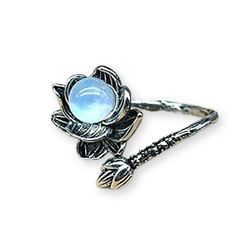 Bague réglable pierre lune - rÉglable,
