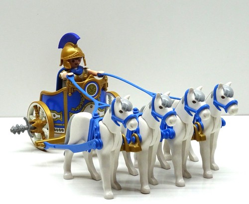 Quadriga romain combat avec - romain,