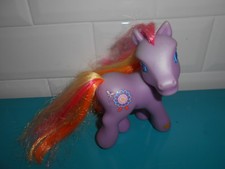 18.4.22.7 Mon Petit poney figurine 2002 fluo MLP My little pony Hasbro 