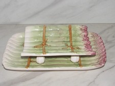 Service à asperge plat et