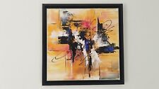 Art contemporain - tableau abstrait coloré œuvre d'art originale signée -