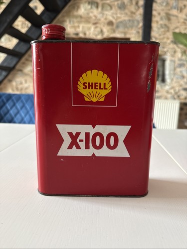 Ancien bidon huile shell - ancien, d'huile