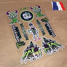 Autocollant  MONSTER ENERGY  REFLECHISSANT   MOTO CASQUE REF 61B