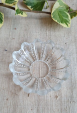 ANCIENNE COUPELLE VERRE POUR LUSTRE PAMPILLES