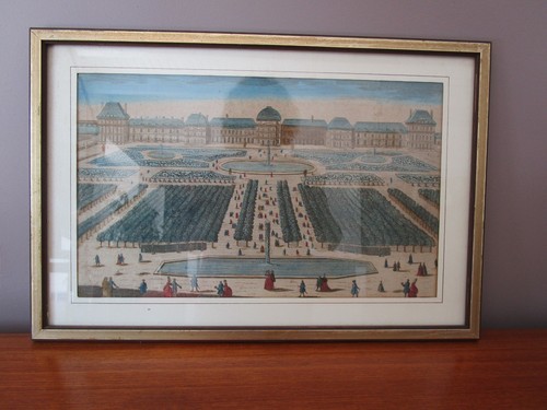Gravure ancienne vue - ancienne, d'optique