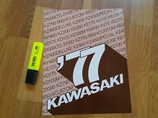 KAWASAKI vintage NOS 1977 KZ 1000 KZ750 KE175 KM100 KD 125 KV75 brochure poster 