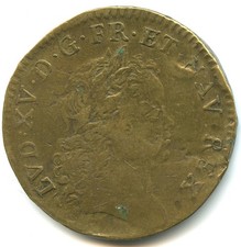 jeton  Louis XV  Le sacre à Reims 1723 n°7990