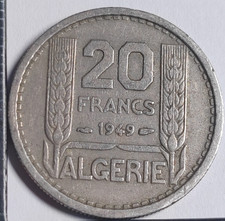 20 Francs Turin 1949 Algérie Algeria - 709016
