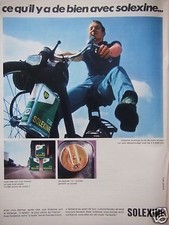 PUBLICITÉ PRESSE 1968 SOLEXINE POUR VELOSOLEX CARBURANT PROLONGE VOTRE MOTEUR