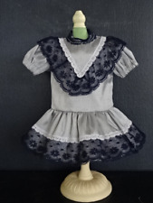 Robe en soie bleue pour poupée LOULOTTE 24 cm (8-9" doll) - Famille de BLEUETTE