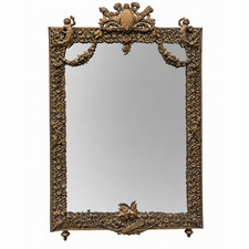 Miroir en bronze et laiton