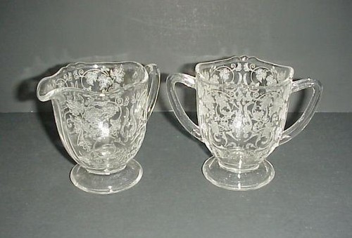 Etched glass sugar - glass,