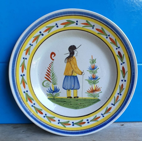 Quimper assiette faïence - hb,