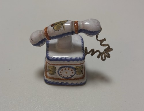 Mini téléphone porcelaine - téléphone,