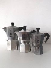 Bialetti Lot 3 Cafetière Originale Italienne Espresso Moka Italie DANS L'ETAT