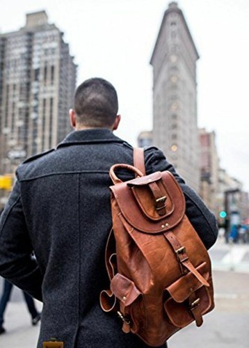 Nouveau sac dos - dos, cuir