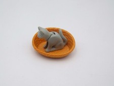 PLAYMOBIL (J324) EPOQUE 1900 -Chat Gris Assis Panier Salon 5310 Patio 5326 Jauni