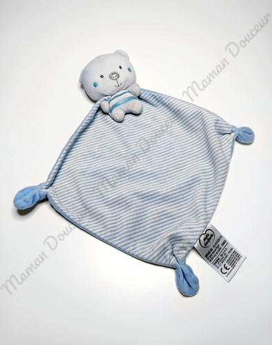 Doudou plat petit ours - doudou, grande
