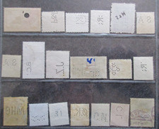 MONDE timbres oblitérés ou neufs PERFORES (2 photos) lot LT127 28