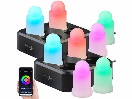Bougies led rvbb connectées - 8,